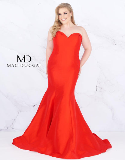 Mac Duggal Long Plus Size Prom Dress - The Dress Outlet Mac Duggal
