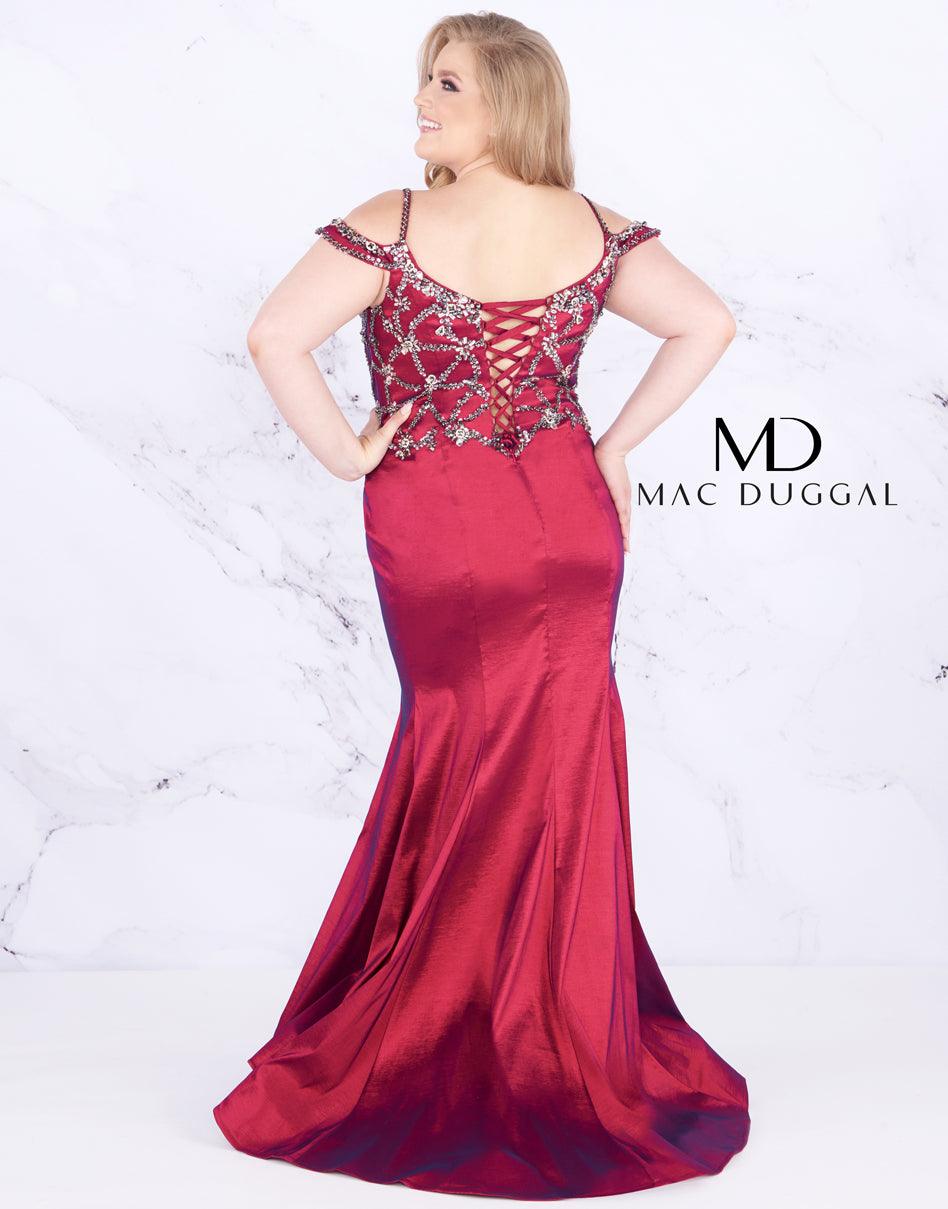Cranberry Mac Duggal Long Prom Dress Plus Size for 497.99 The Dress