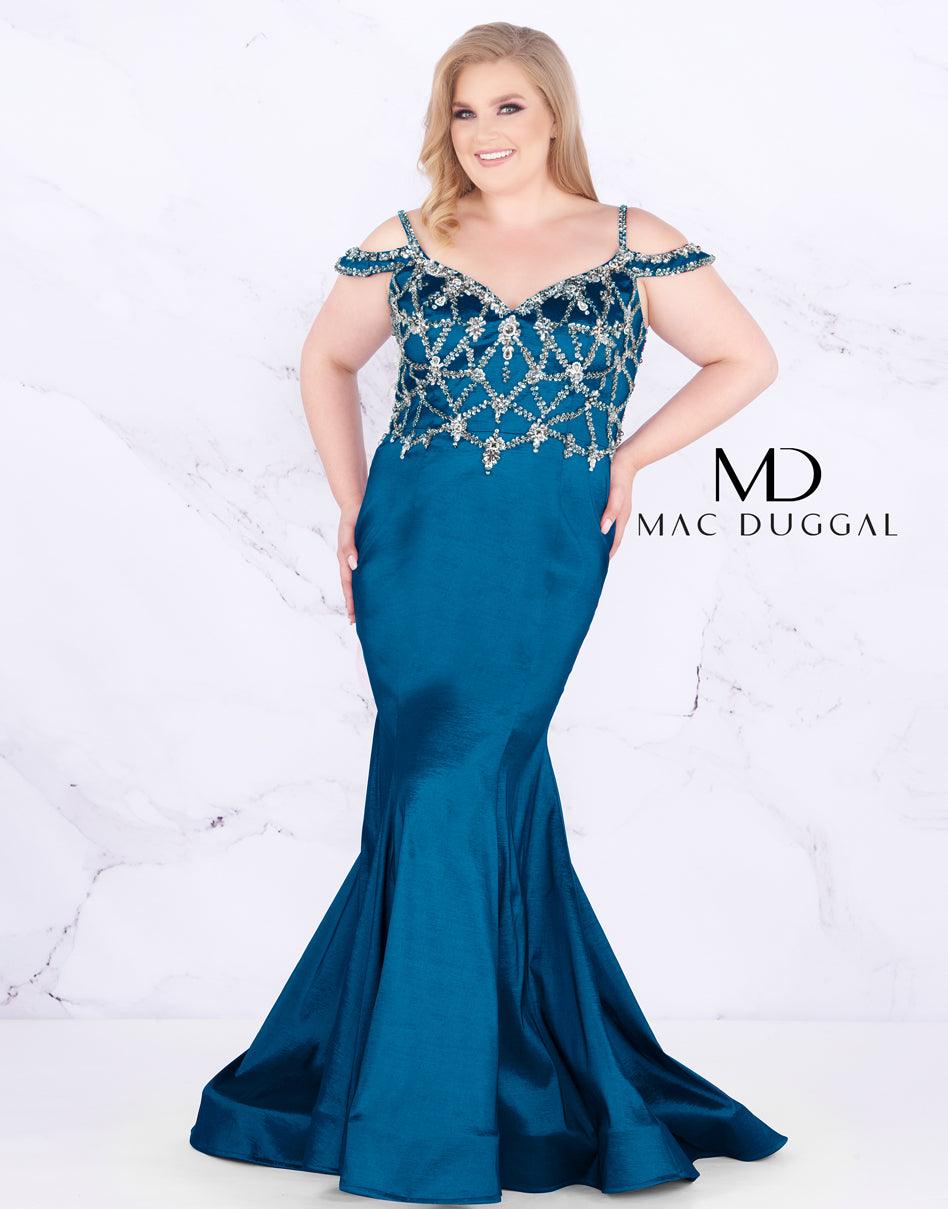 Mac Duggal Long Prom Dress Plus Size - The Dress Outlet Mac Duggal