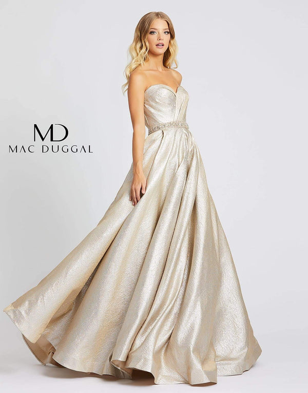 Mac Duggal Long Strapless Sweetheart Prom Ball Gown Sale