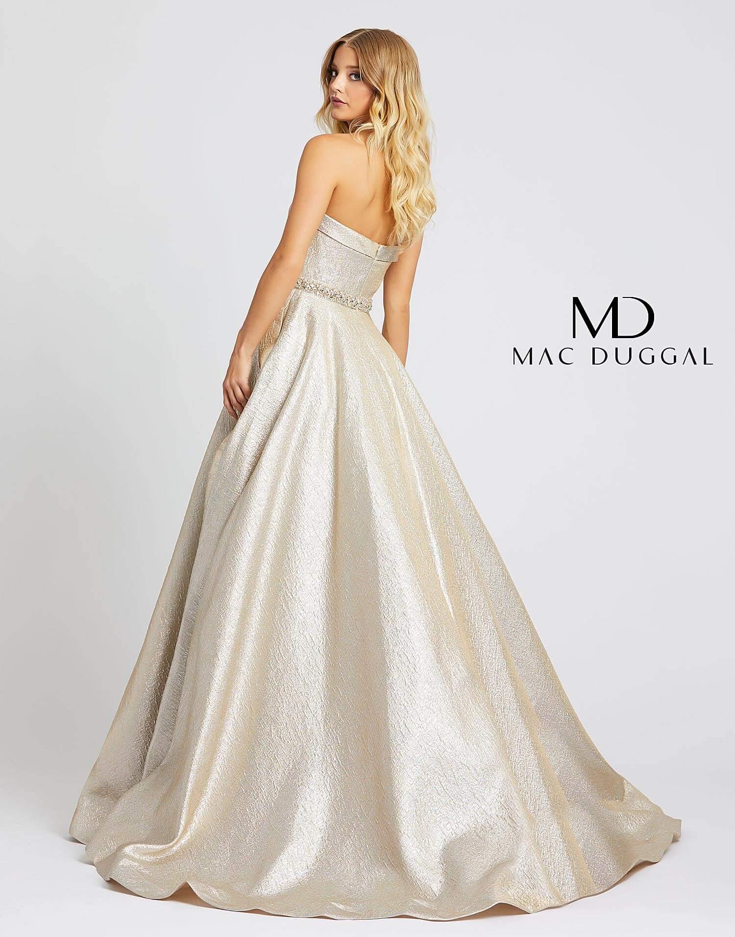 Mac Duggal Long Strapless Sweetheart Prom Ball Gown Sale