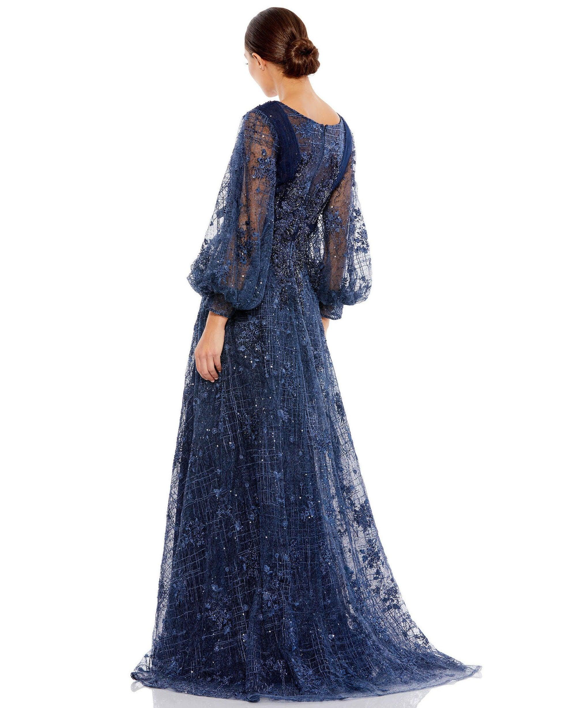 Midnight 22 Mac Duggal 20283 Mother of the Bride Long Dress Sale