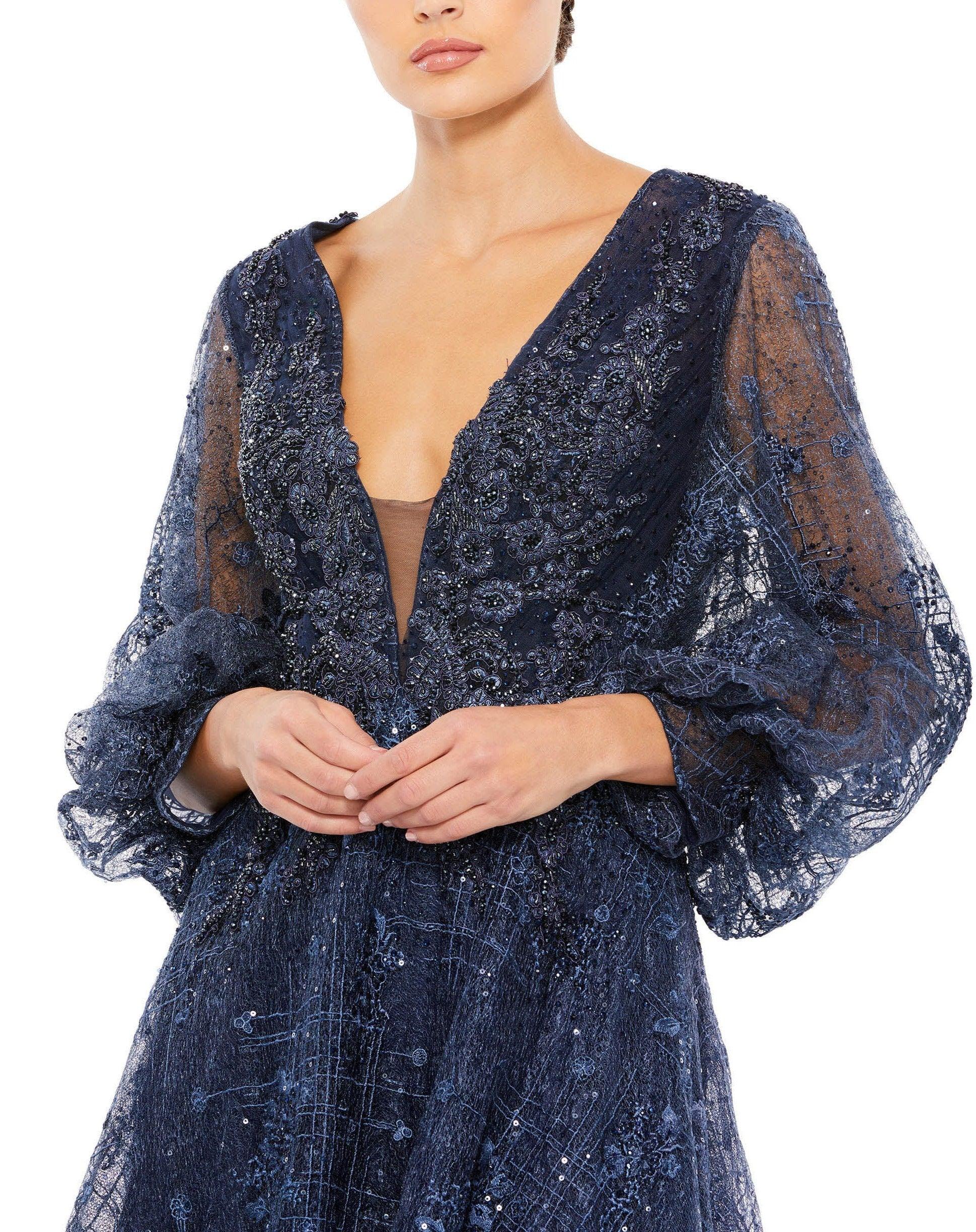 Midnight 22 Mac Duggal 20283 Mother of the Bride Long Dress Sale