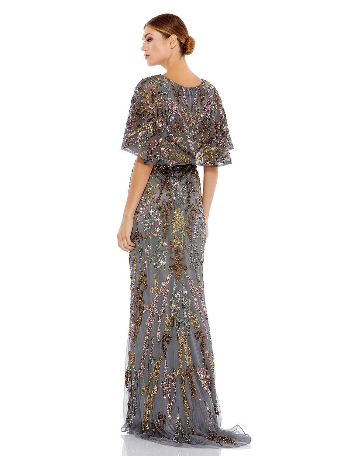 Mac Duggal 5439 CHARCOAL 4 Sale