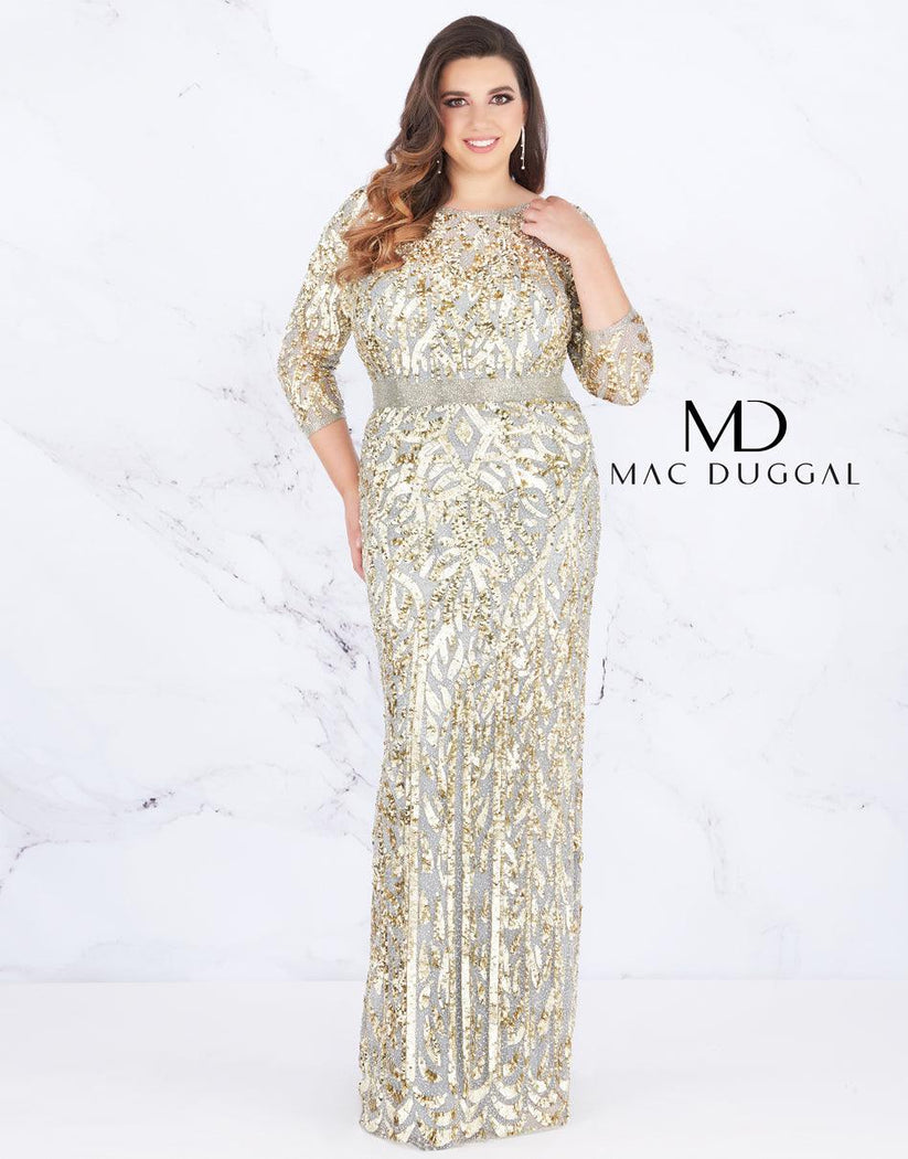 Platinum Mac Duggal Prom Long Dress Formal Plus Size for $598.0 – The