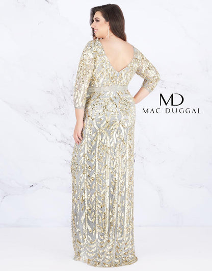 Mac Duggal Prom Long Dress Formal Plus Size - The Dress Outlet Mac Duggal