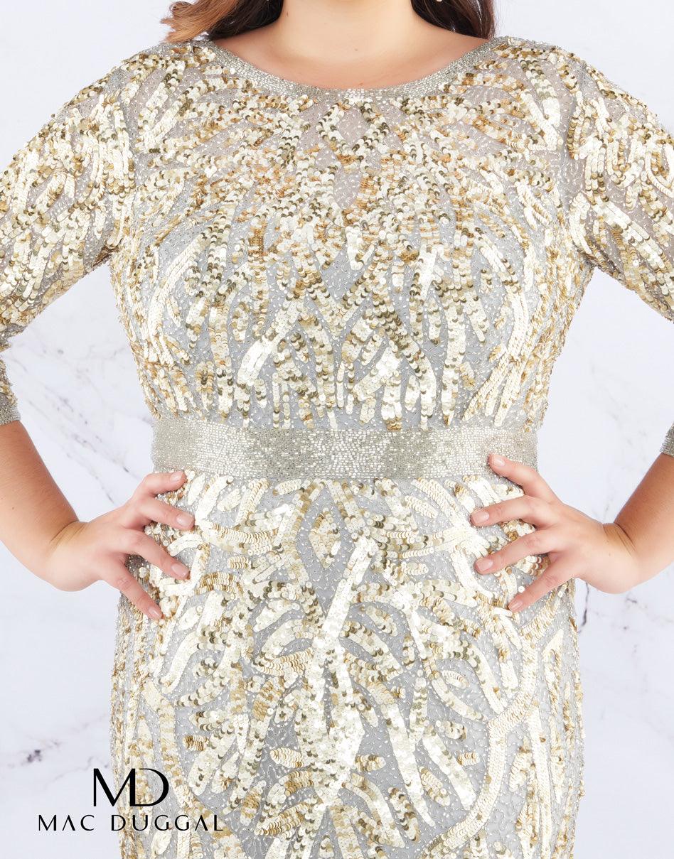 Mac Duggal Prom Long Dress Formal Plus Size - The Dress Outlet Mac Duggal