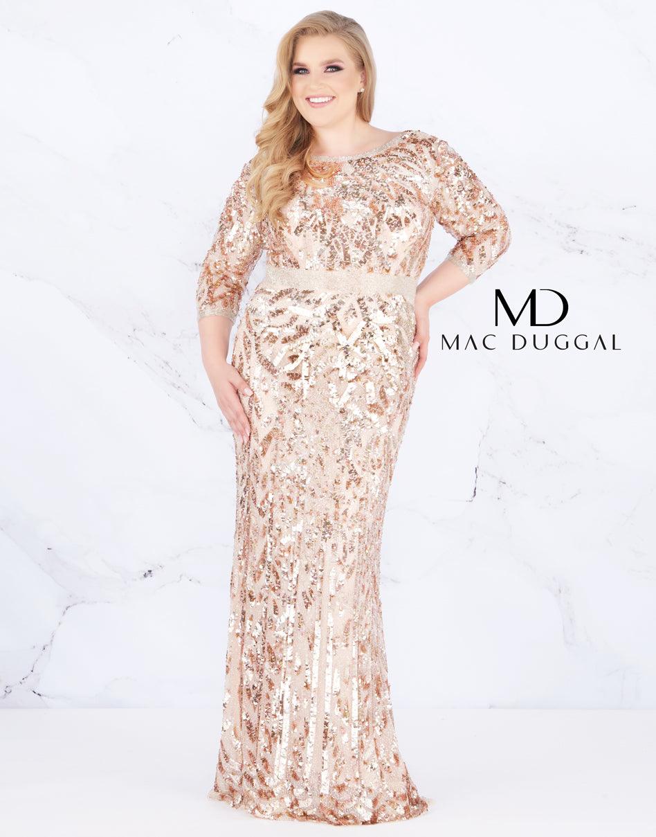 Mac Duggal Prom Long Dress Formal Plus Size
