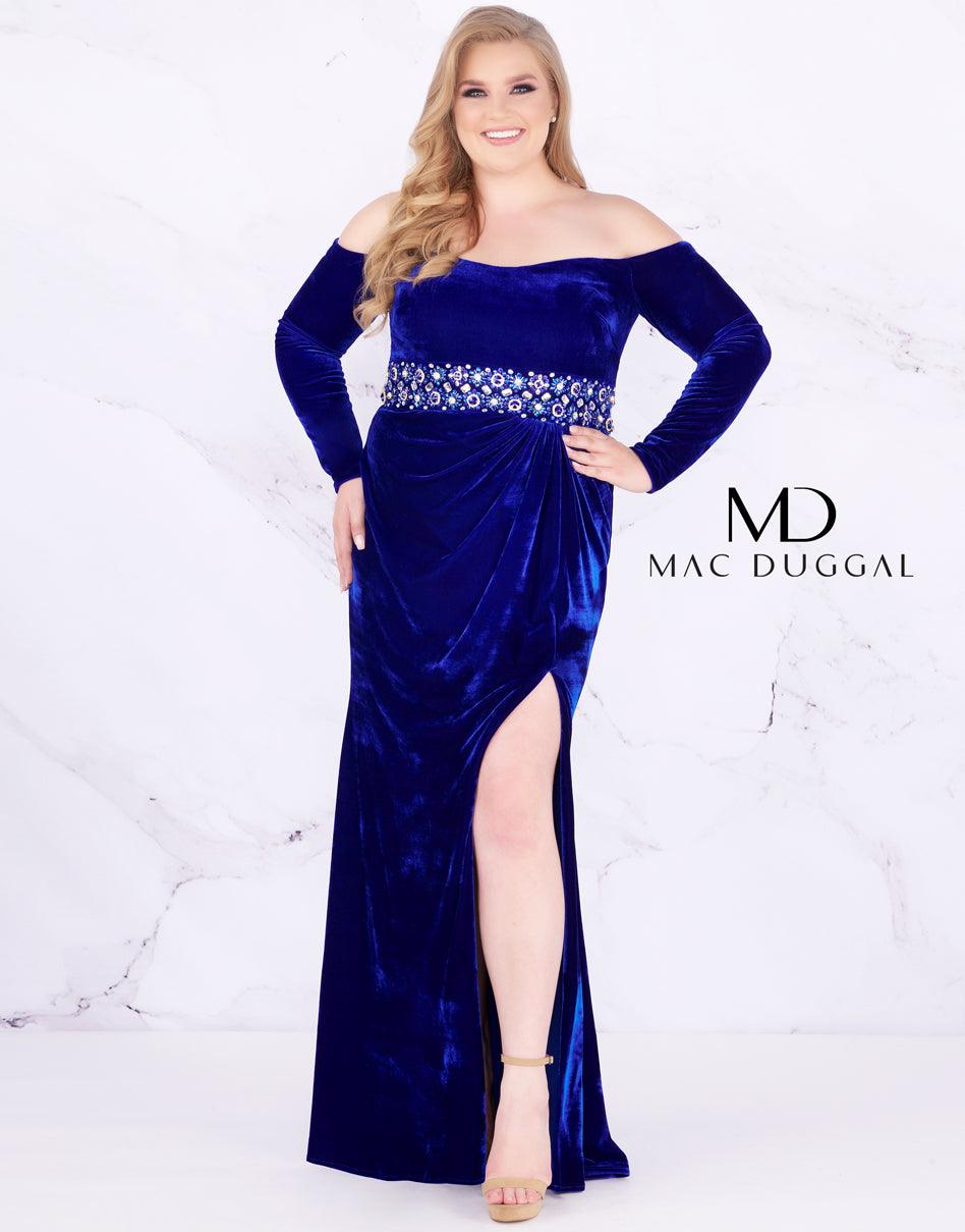 Mac Duggal Prom Long Dress Plus Size - The Dress Outlet Mac Duggal