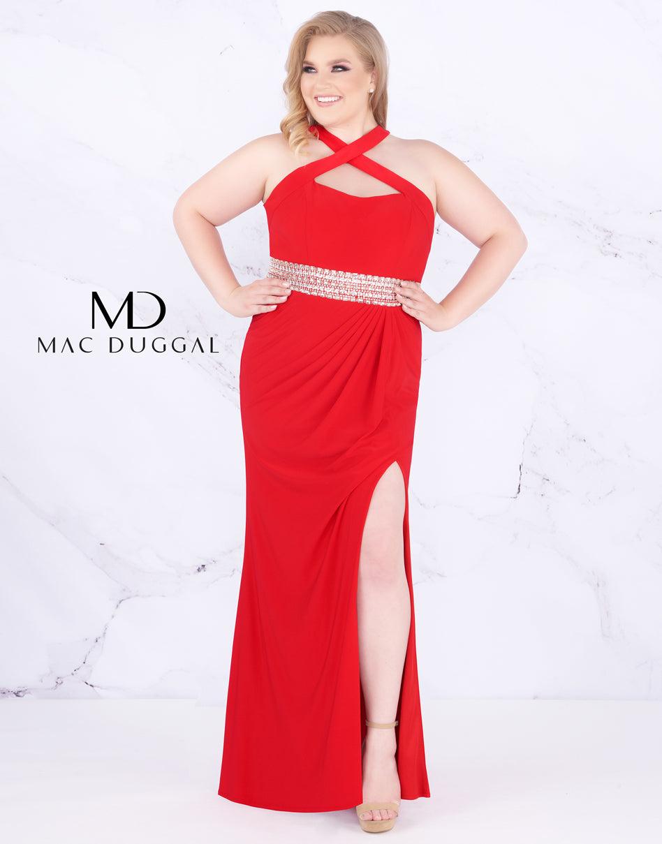 MAc Duggal Prom Long Plus Size Dress - The Dress Outlet Mac Duggal