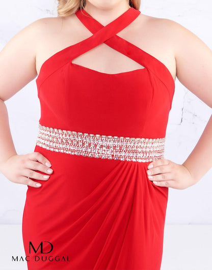 MAc Duggal Prom Long Plus Size Dress - The Dress Outlet Mac Duggal