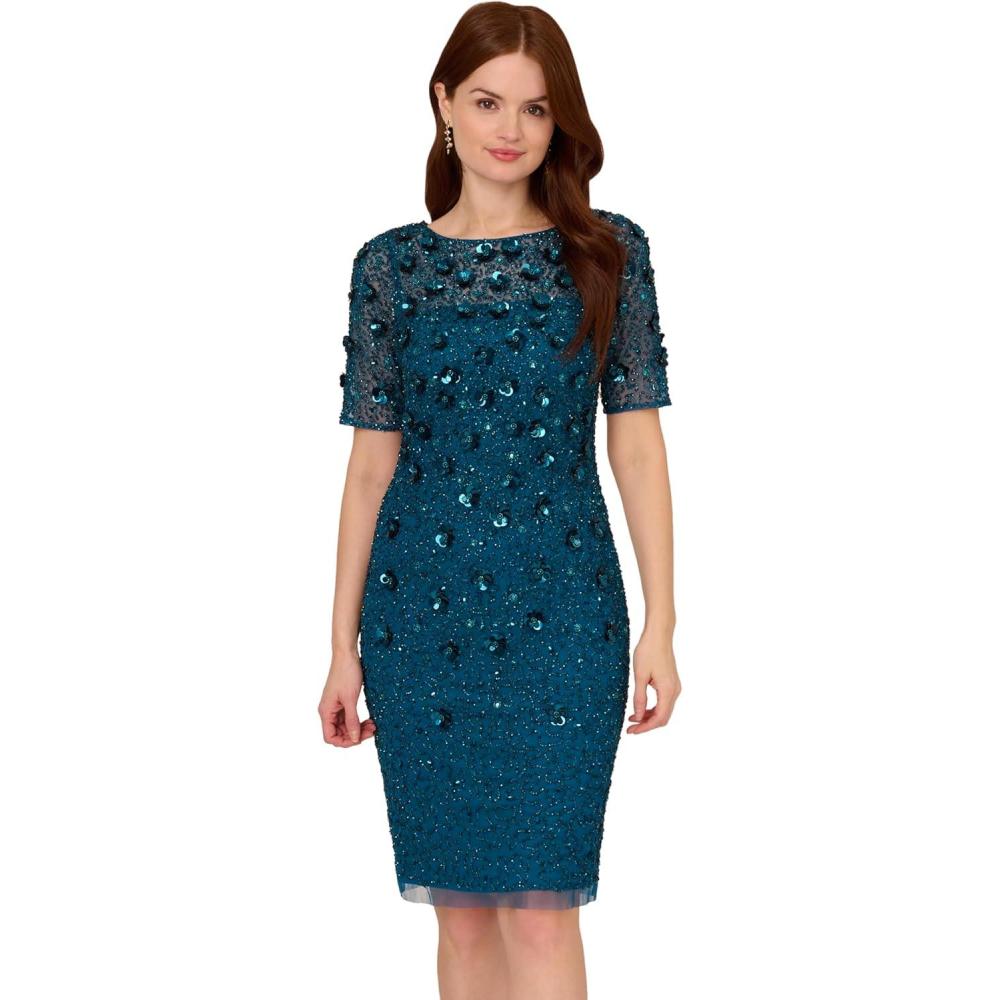Adrianna Papell Women's Beaded Cocktail Dress