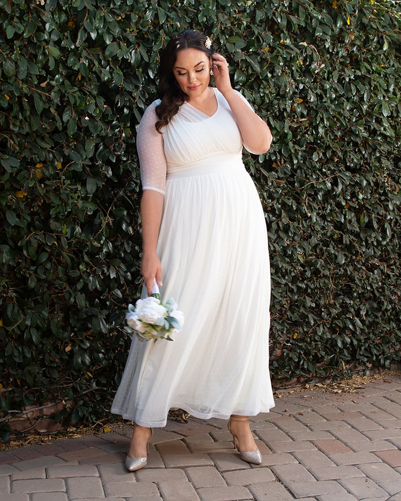 Wedding Dresses Bridal Long A Line Wedding Dress Kiyonna 19183605 Ivory/Cream