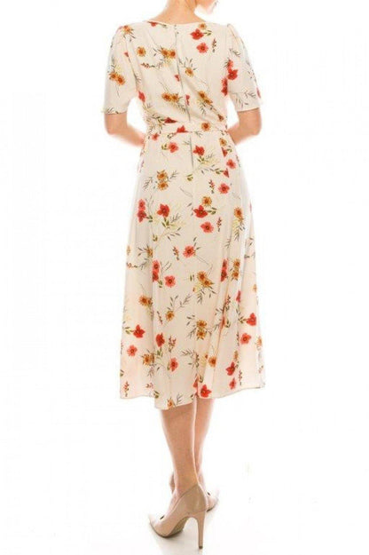 Maison Tara Floral Day Dress - The Dress Outlet