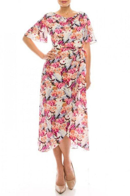 Maison Tara Floral Print Day Dress - The Dress Outlet