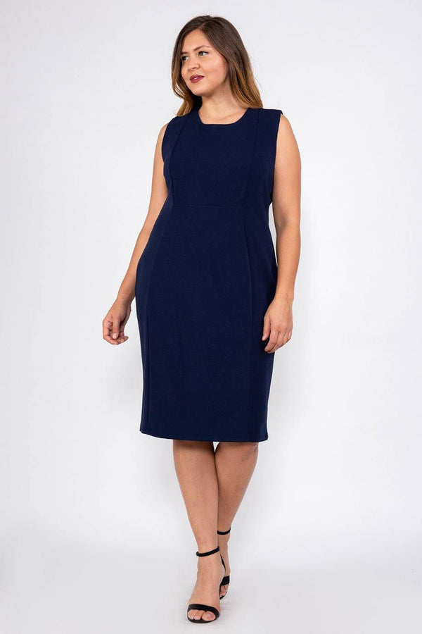 Marina Short Plus Size Cocktail Dress