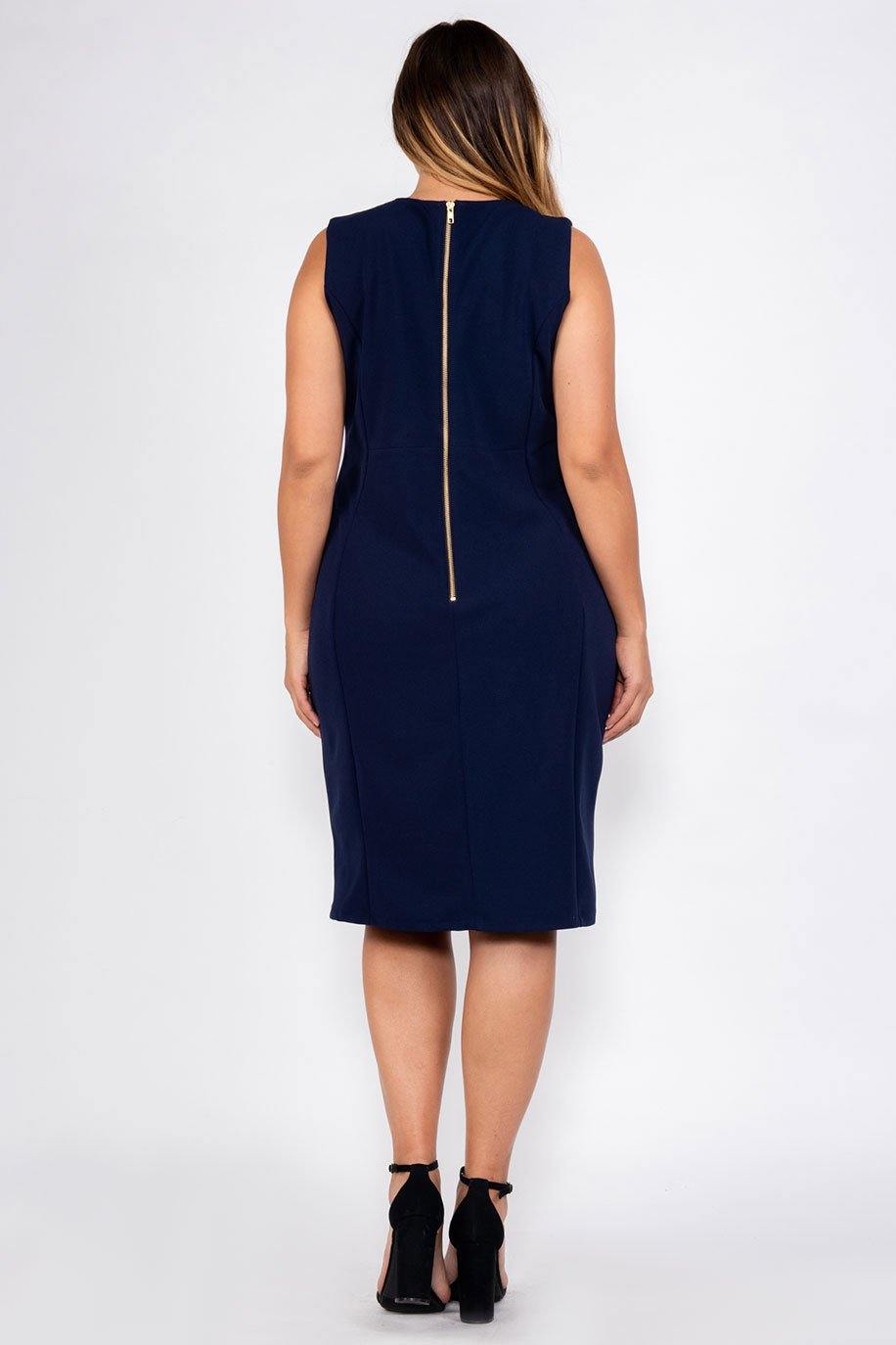 Marina Short Plus Size Cocktail Dress