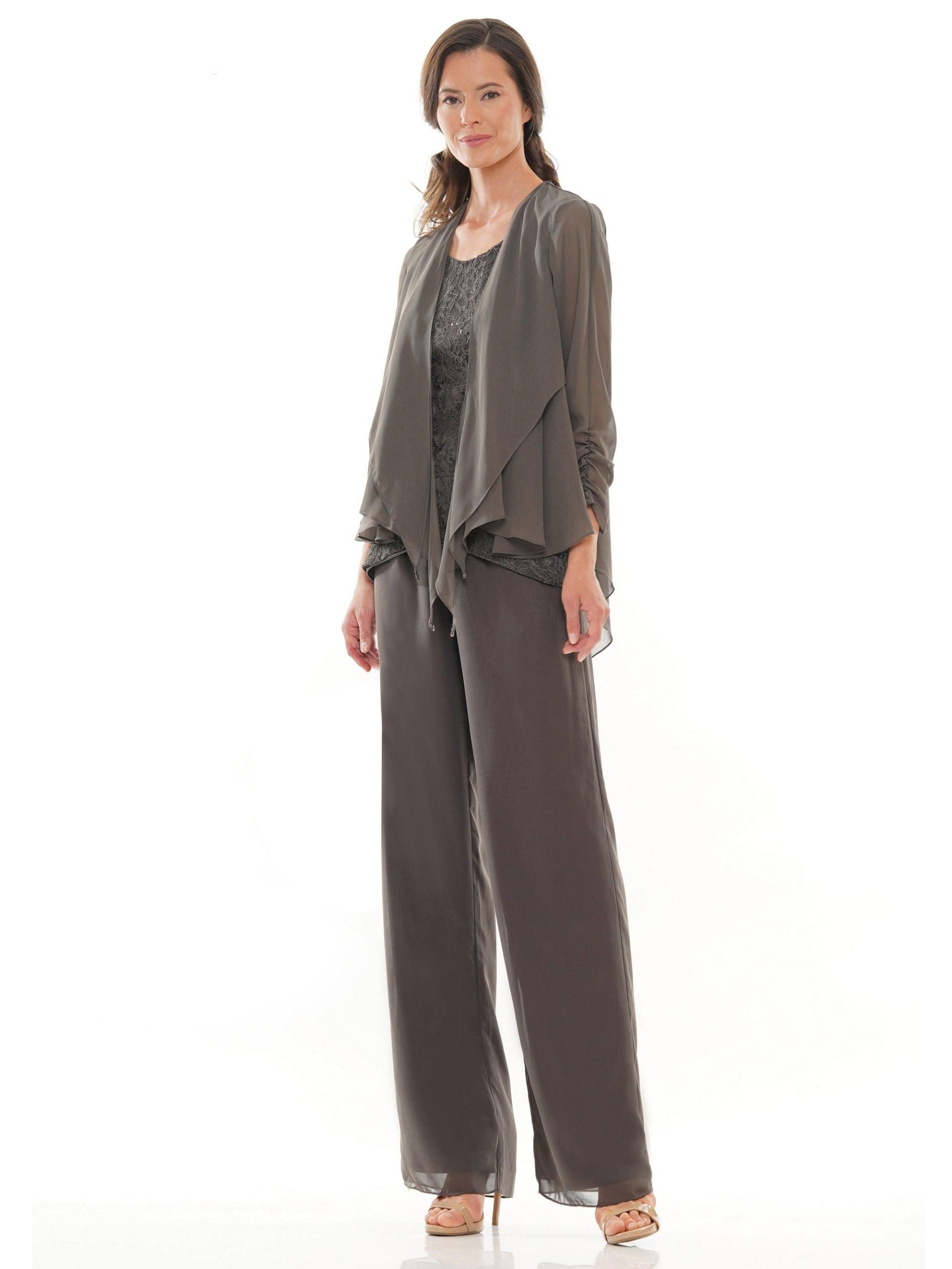 Marsoni 303 Formal Pant Suit Charcoal