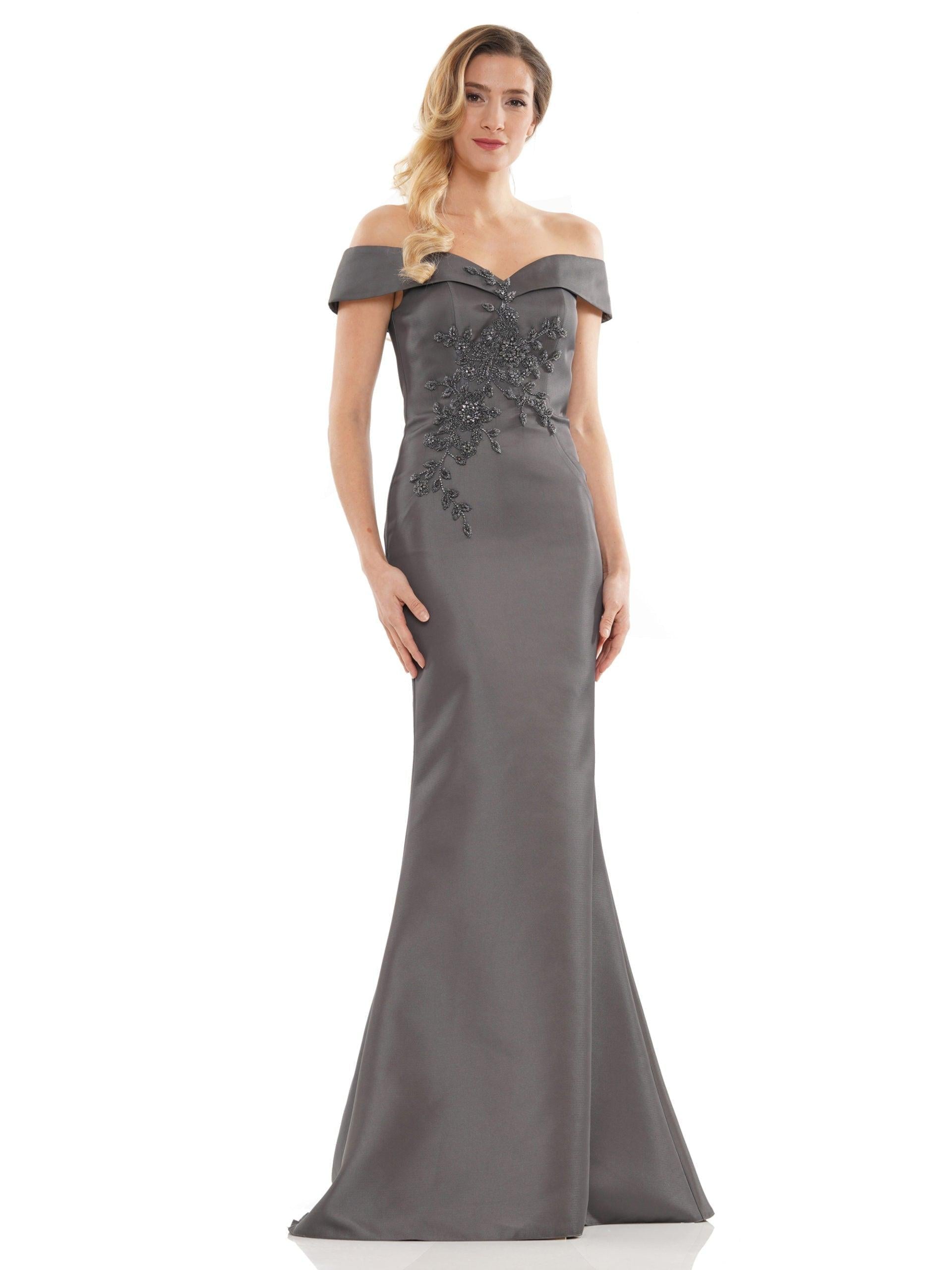 Marsoni Long Formal Off Shoulder Mermaid Dress 1142 - The Dress Outlet
