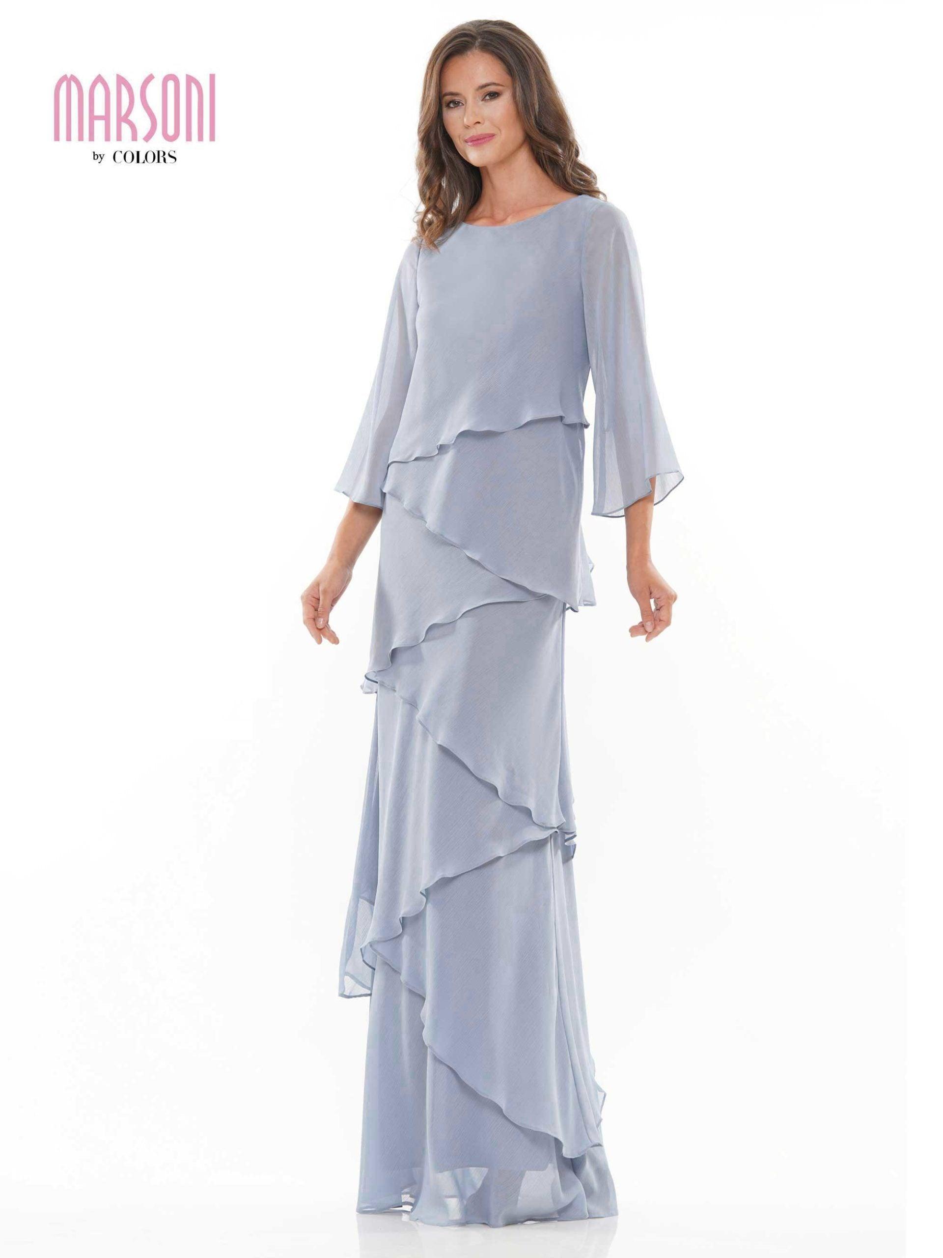 Marsoni Long Mother of the Bride Chiffon Dress 302 Sale