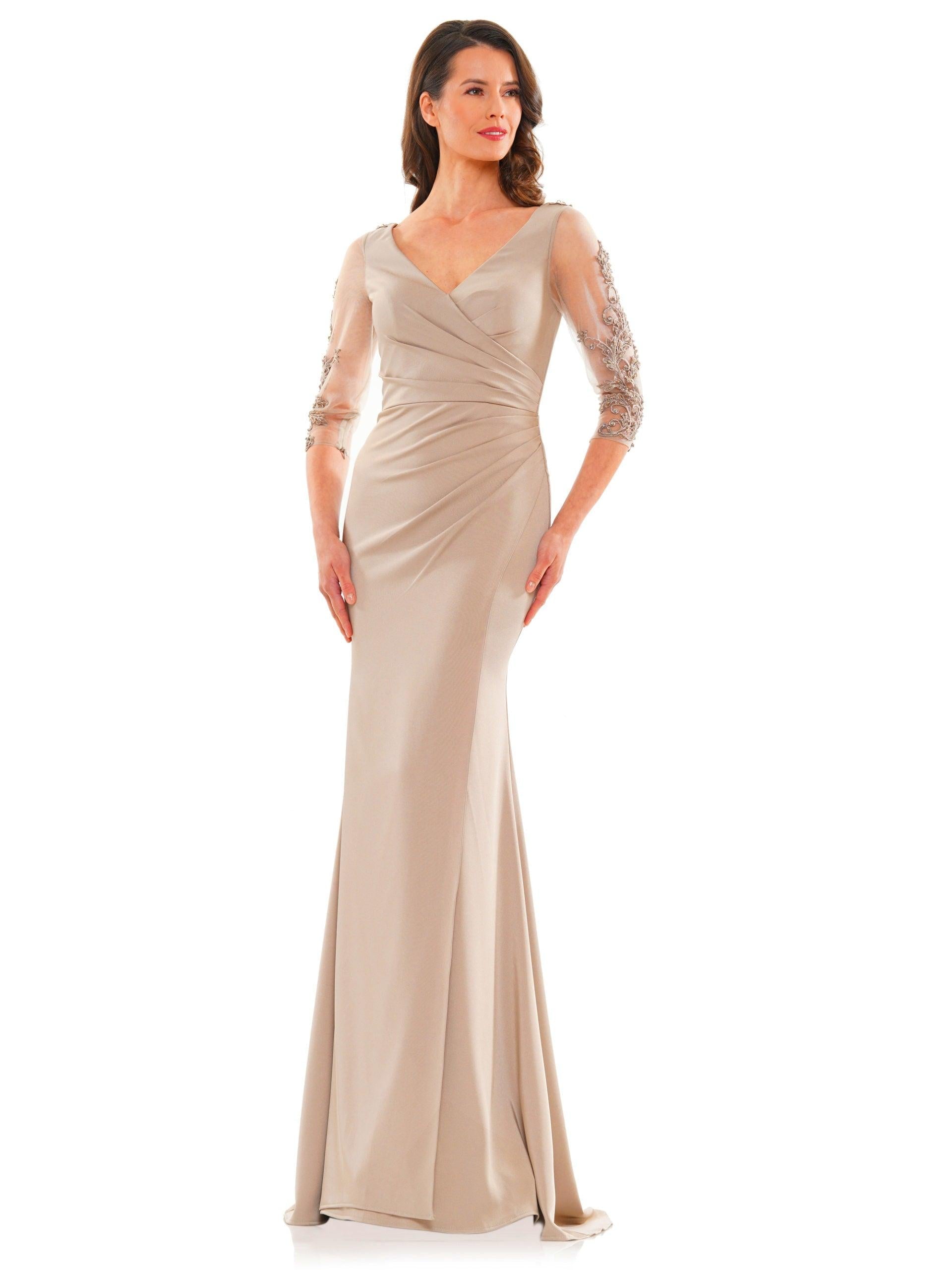 Taupe Marsoni Long Mother of the Bride Formal Dress 1146 for $183.99 ...