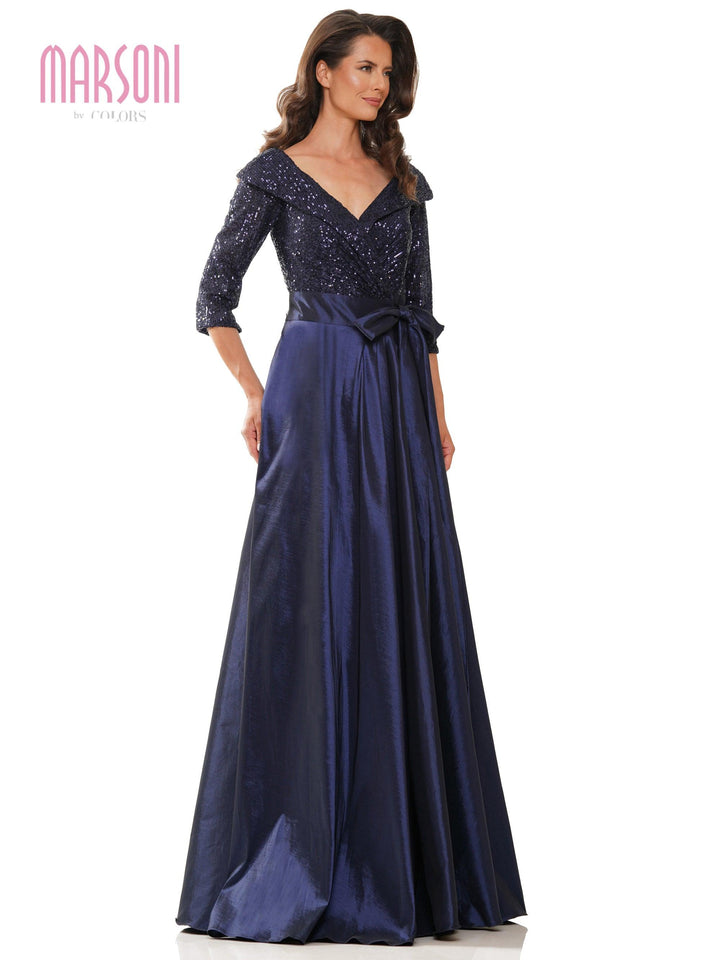 Navy 20 Marsoni Long Mother of the Bride Formal Dress M317 Sale