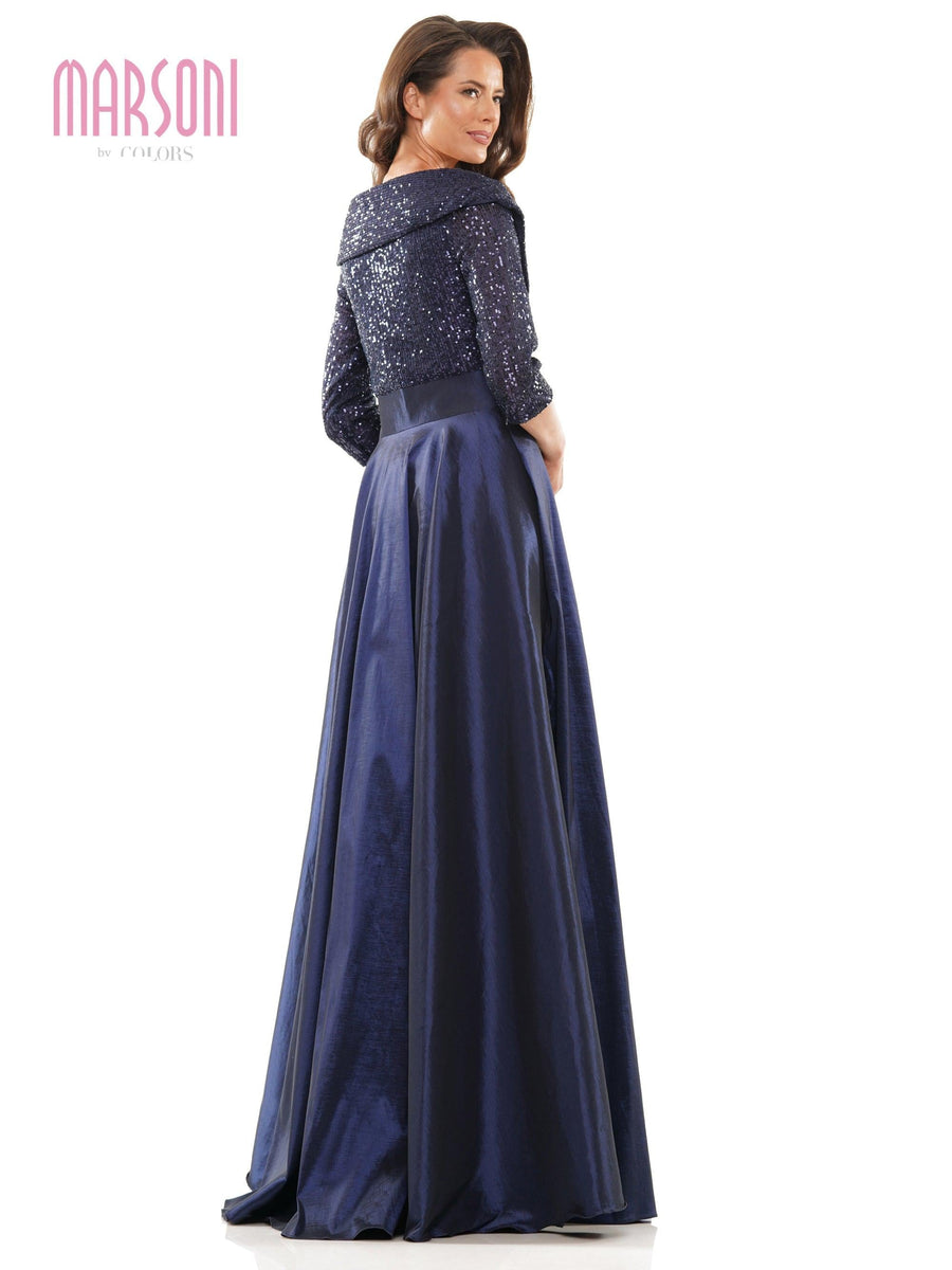 Navy 18 Marsoni Long Mother of the Bride Formal Dress M317 Sale