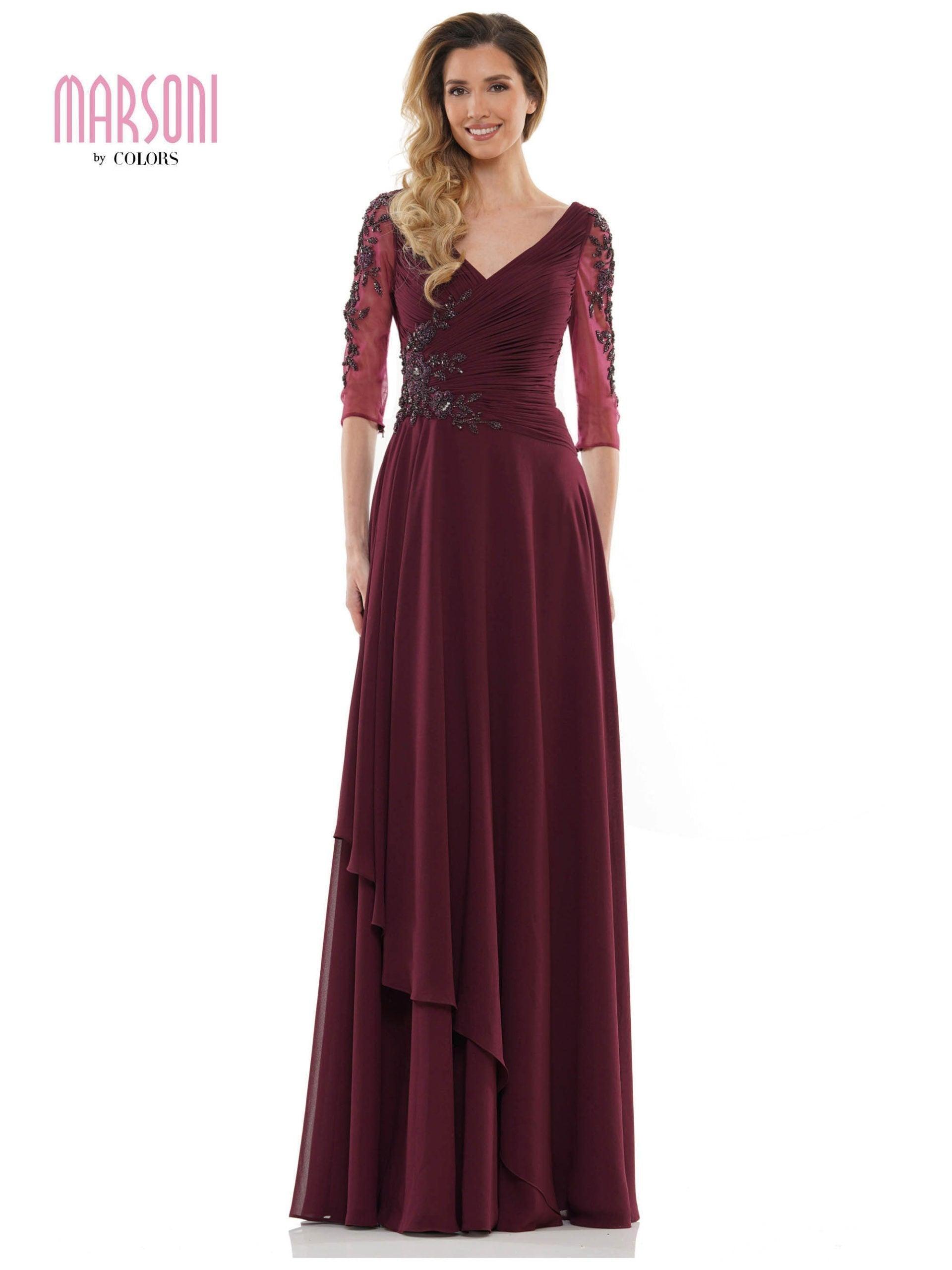 Marsoni Mother of the Bride Long Chiffon Dress 1135 Sale