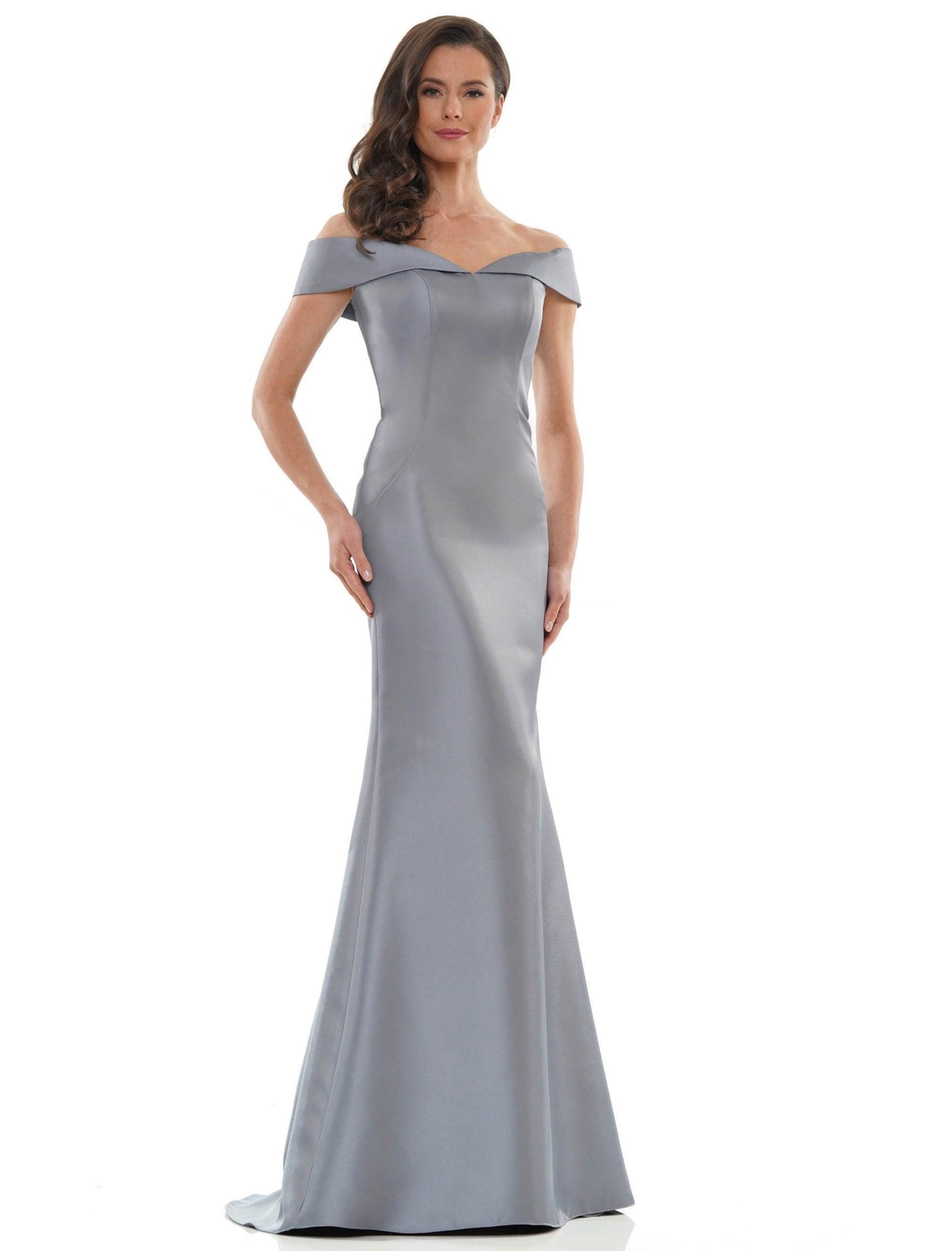 Marsoni Mother of the Bride Long Satin Dress 1003 - The Dress Outlet