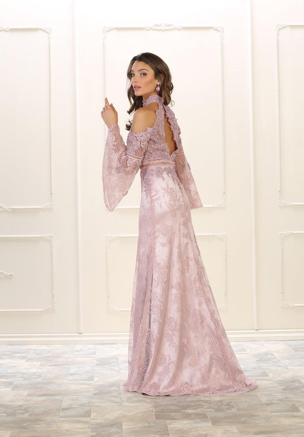 Backless Evening Gown Formal Prom Dress - The Dress Outlet May Queen