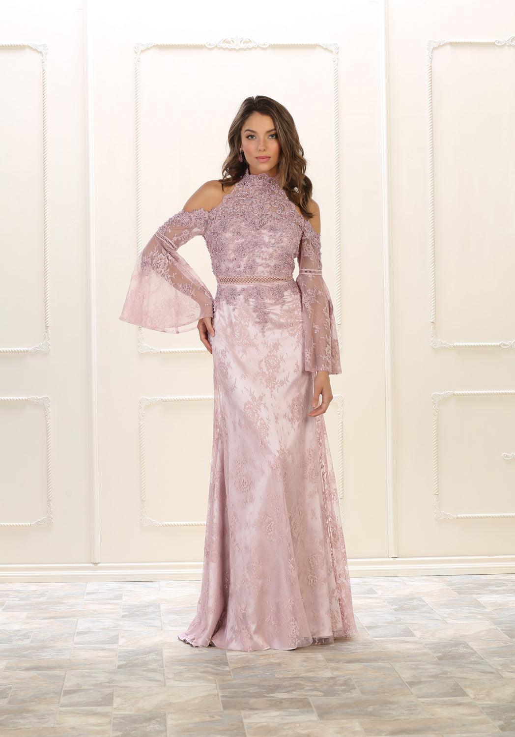 Backless Evening Gown Formal Prom Dress - The Dress Outlet May Queen