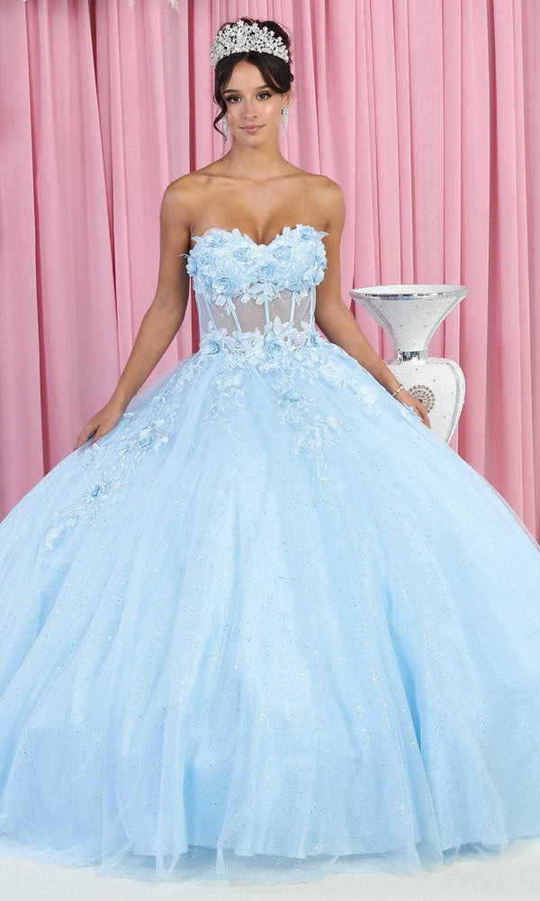 Sweetheart Floor-Length Tulle Quinceañera Ball Gown May Queen LK188