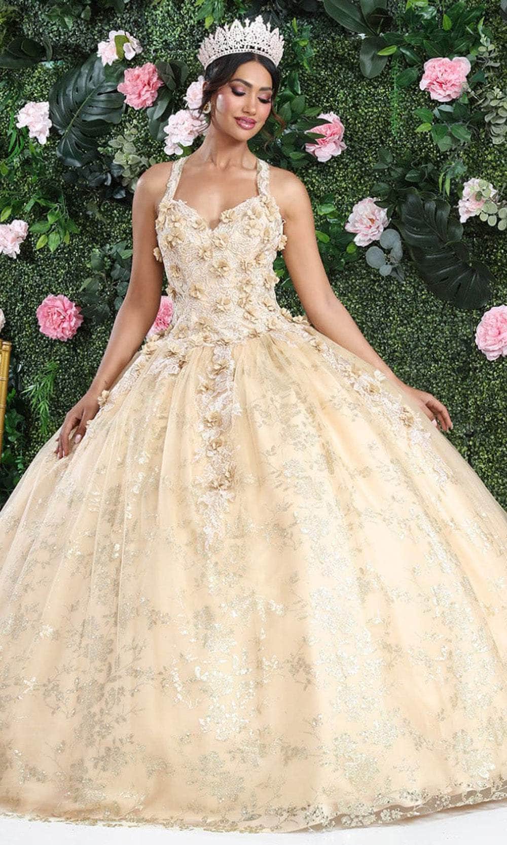Sweetheart Floor-Length Tulle Quinceañera Ball Gown May Queen LK201