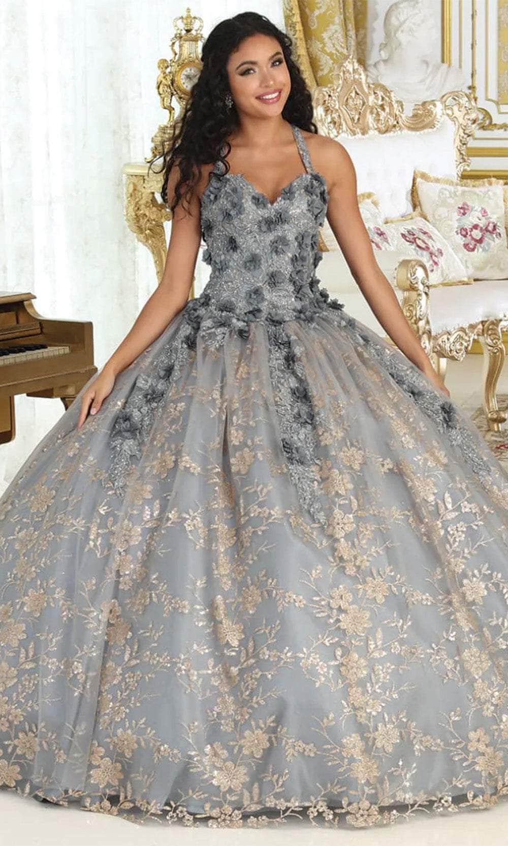 Sweetheart Floor-Length Tulle Quinceañera Ball Gown May Queen LK201