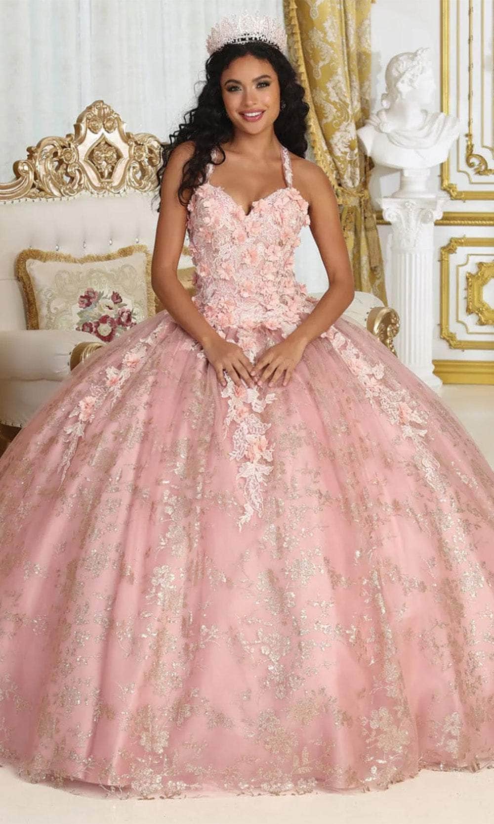 Sweetheart Floor-Length Tulle Quinceañera Ball Gown May Queen LK201