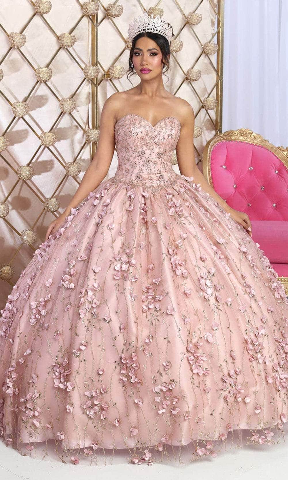 Sweetheart Floor-Length Tulle Quinceañera Ball Gown May Queen LK217