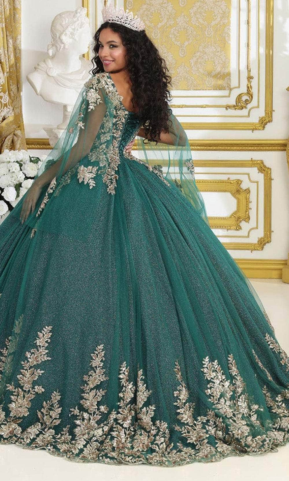 Off-the-Shoulder Floor-Length Tulle Quinceañera Ball Gown May Queen LK221
