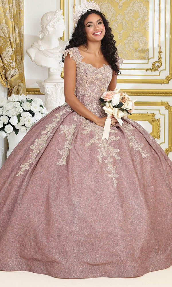Scoop Floor-Length Tulle Quinceañera Ball Gown May Queen LK229