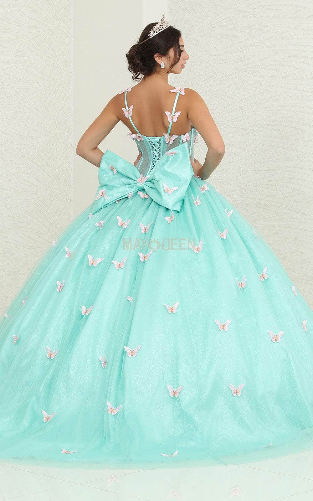 Sweetheart Floor-Length Tulle Quinceañera Ball Gown May Queen LK239