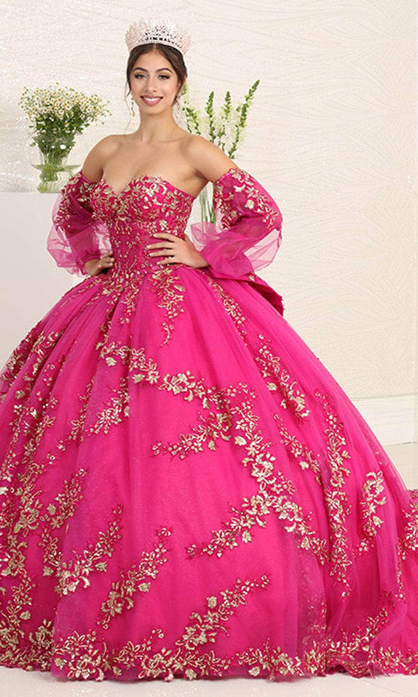 Sweetheart Floor-Length with Train Tulle Quinceañera Ball Gown May Queen LK251