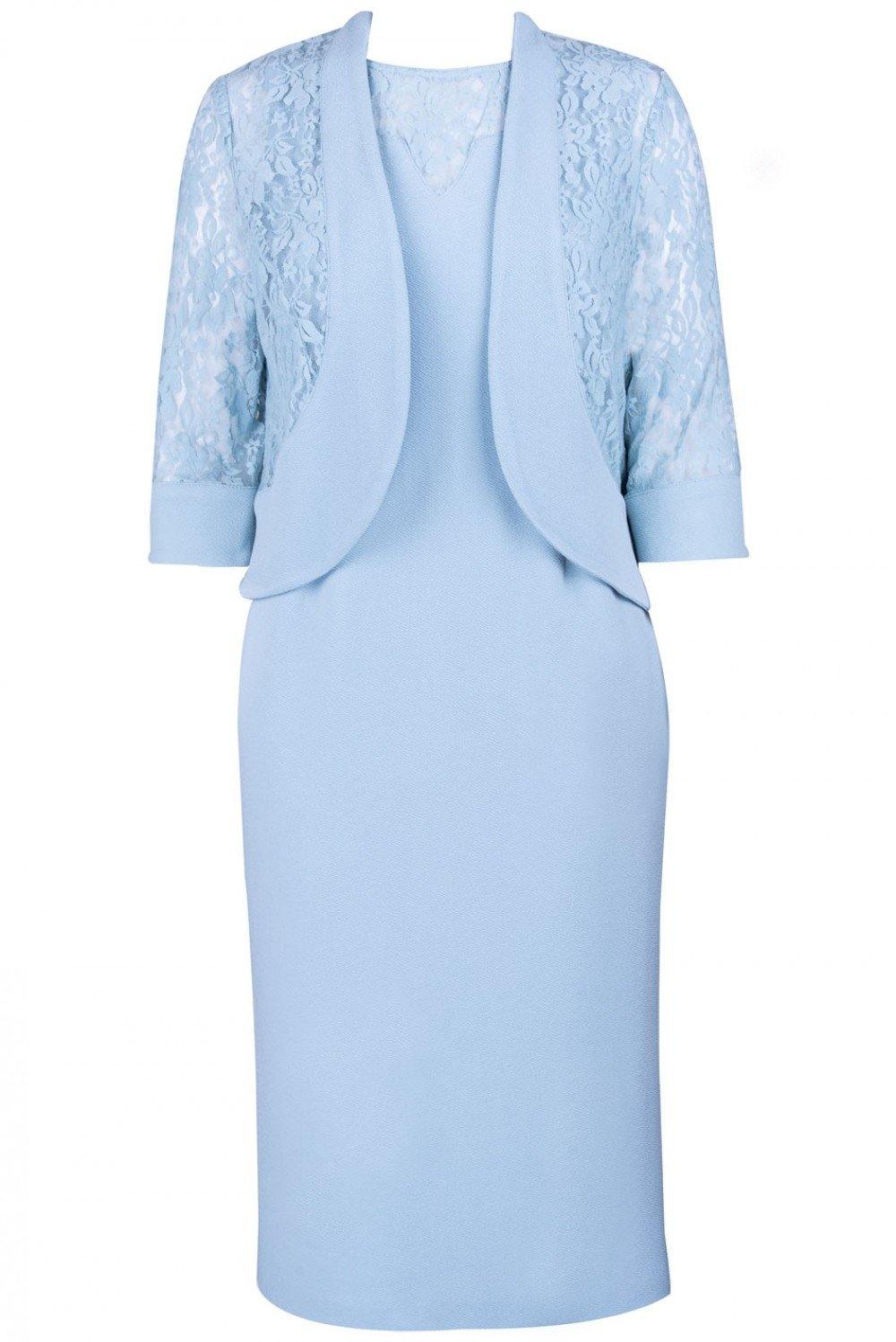 Maya Brooke Plus Size Short 2 Piece Day Jacket Dress