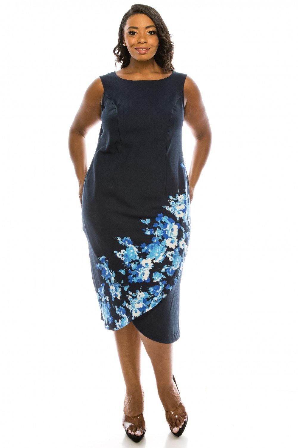 Maya Brooke Short Plus Size 2 Piece Jacket Cocktail Dress