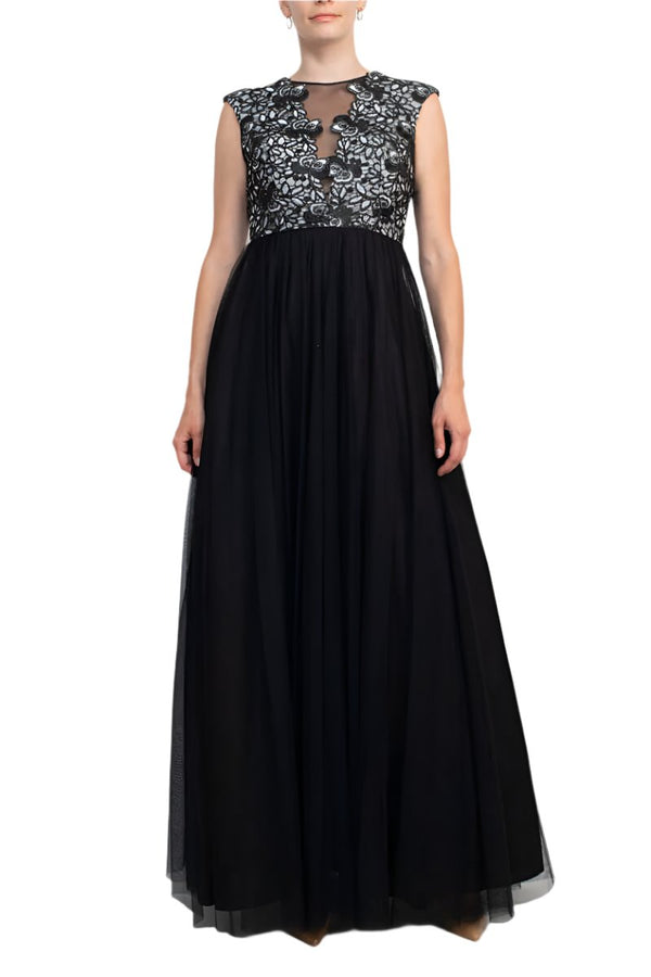Aidan Mattox MD1E201984 A Line Long Formal Evening Dress
