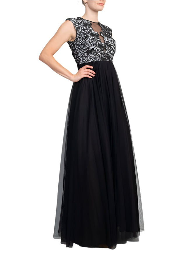 Aidan Mattox MD1E201984 A Line Long Formal Evening Dress