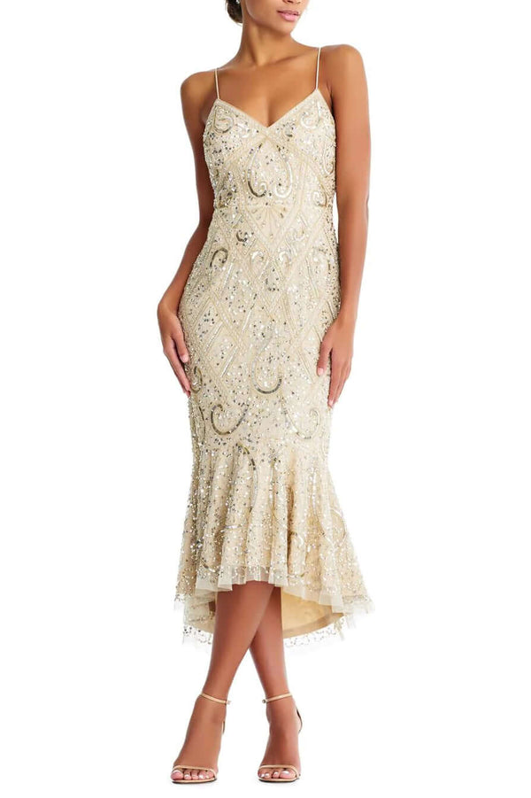 Aidan Mattox MD1E203330 High Low Fitted Formal Dress