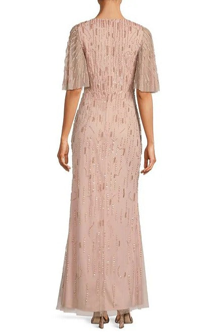 Aidan Mattox MD1E207280 Long Formal Beaded Evening Dress