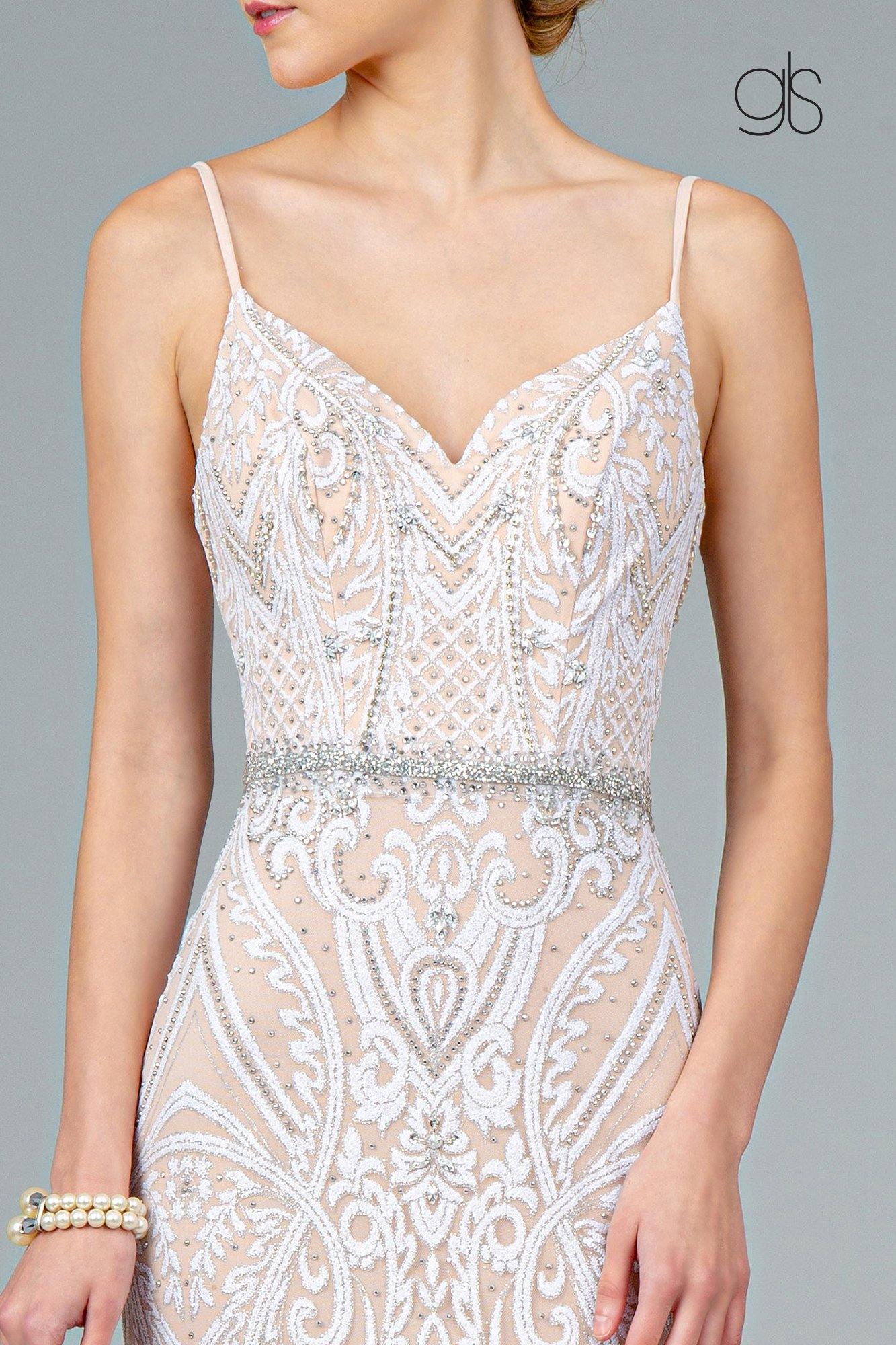 Mermaid Long Prom Glitter Mesh Dress