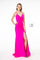 Mermaid Ruched Jersey Long Prom Dress - The Dress Outlet Elizabeth K