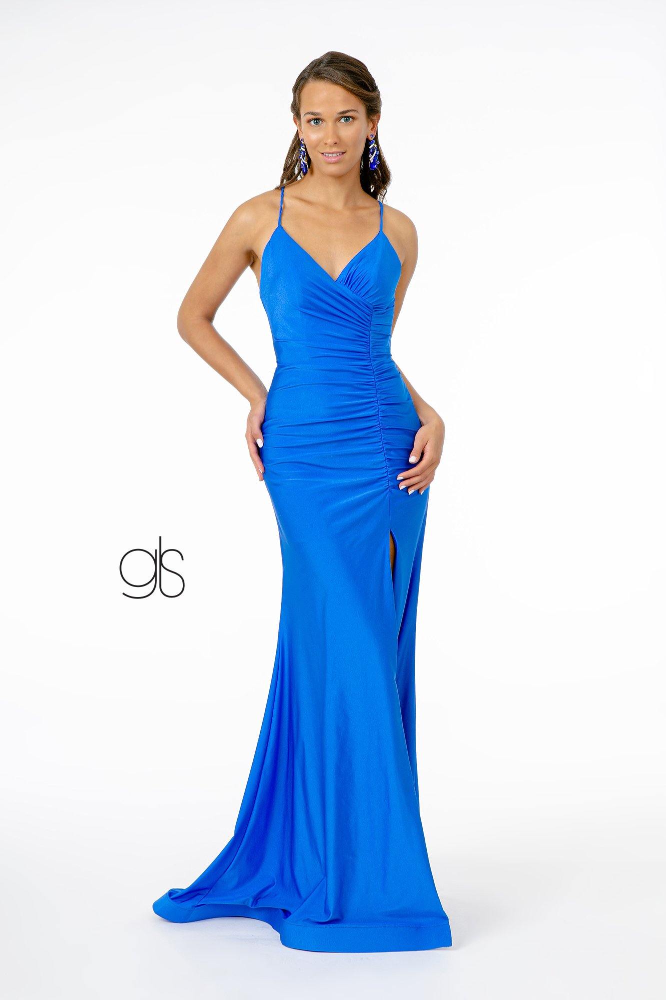 Fuchsia Mermaid Ruched Jersey Long Prom Dress for $149.99 – The Dress ...