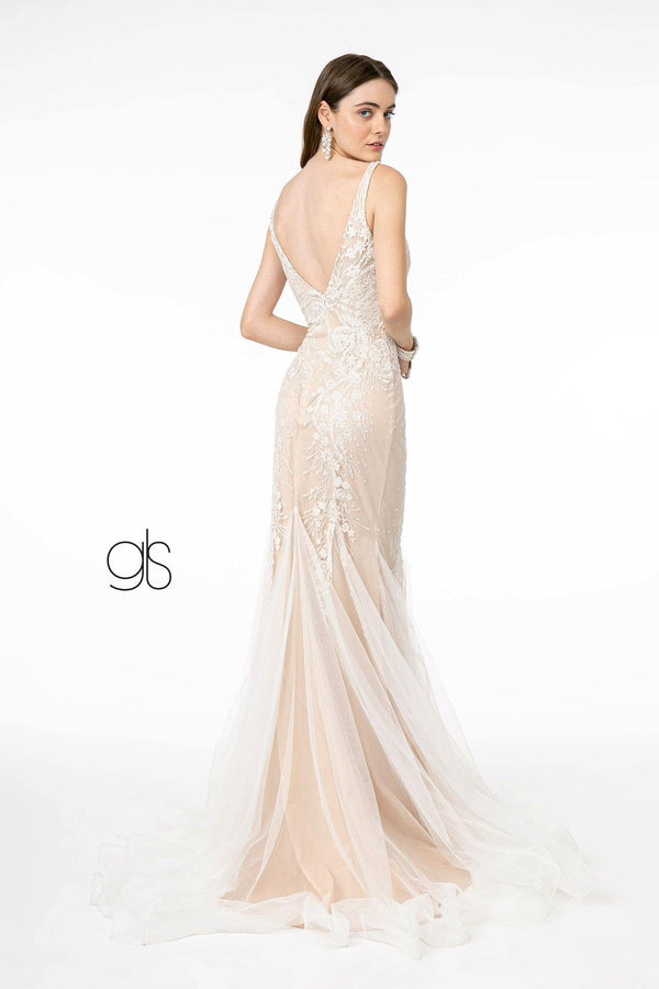 Mermaid Style Long Wedding Dress - The Dress Outlet Elizabeth K